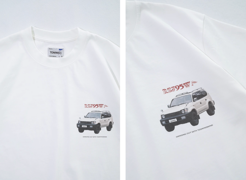 classic car print t-shirt   N3891