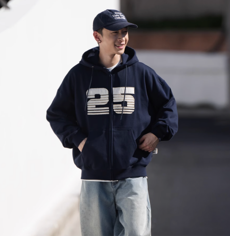 【445G】patch embroidery hoodie   N4203