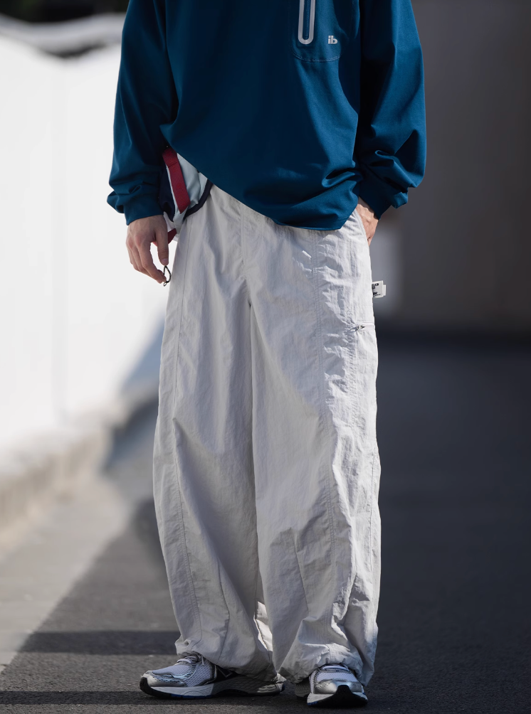 Drawstring belt pants / Parachute pants N4261