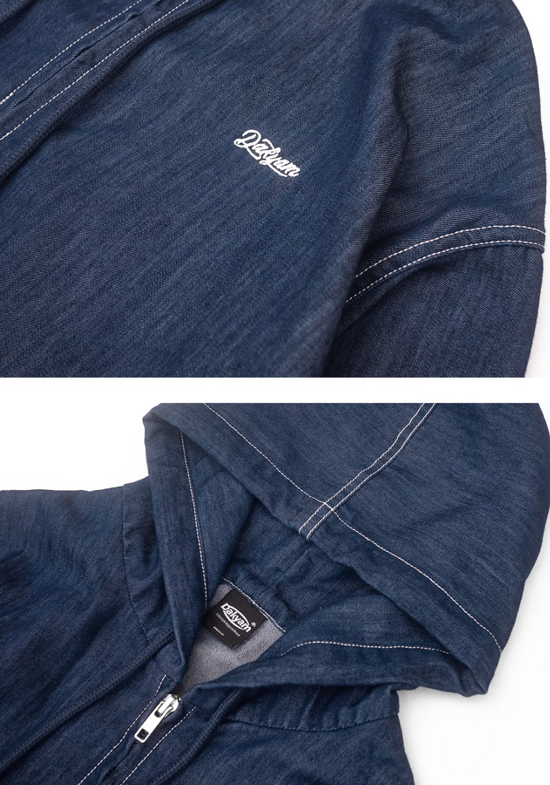 denim zip hoodie / ヘビーウエイトデニムフーディ   N4270