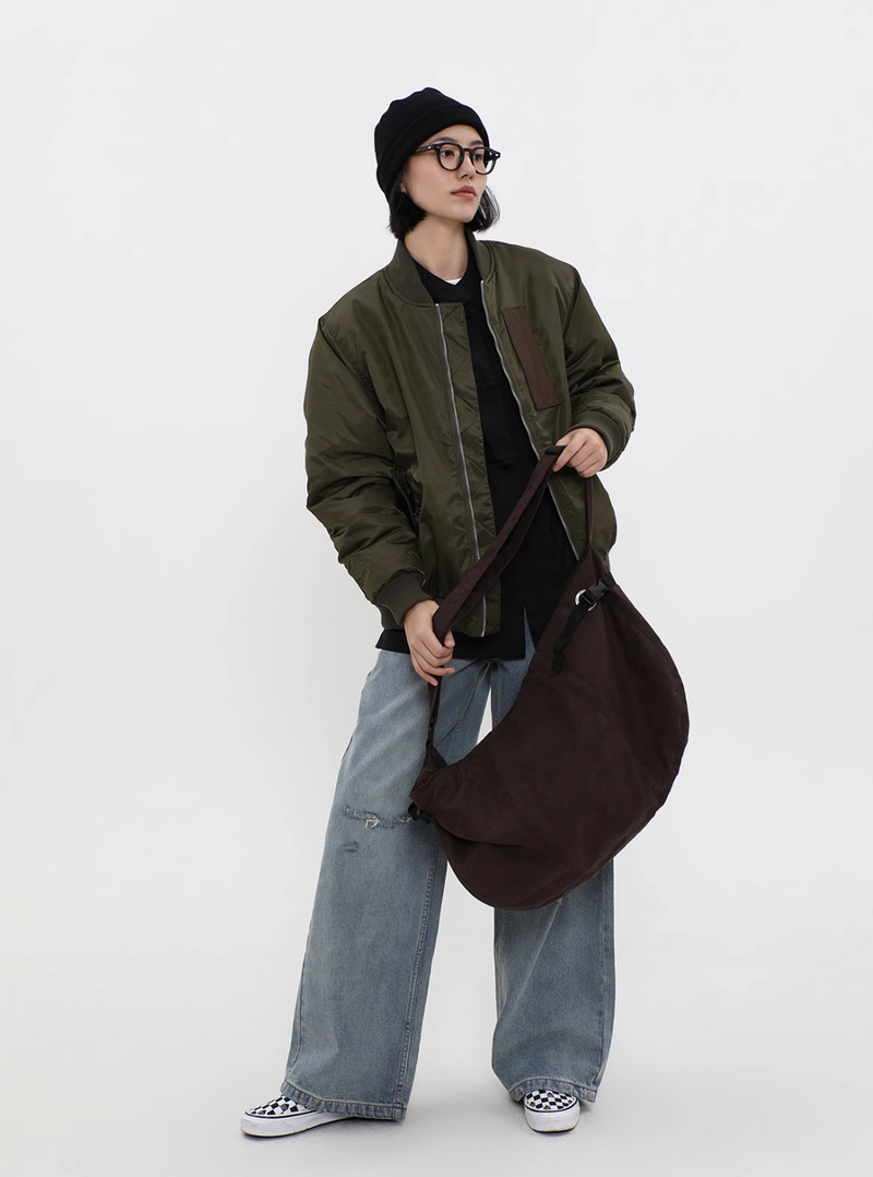 suede shoulder bag / バナナショルダーバッグ  N4312