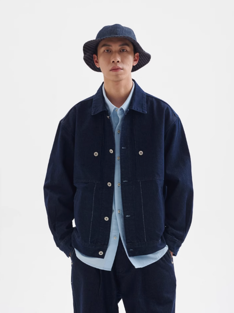 【12oz】short denim jacket   N4340