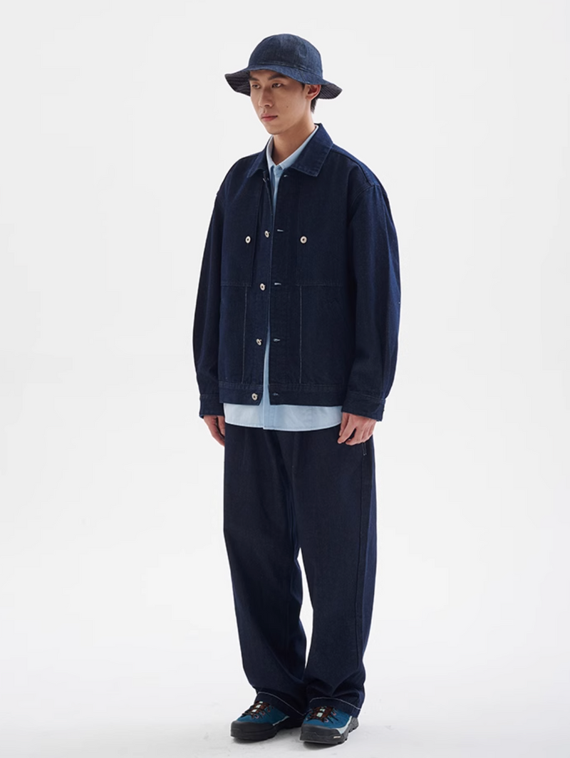 【12oz】short denim jacket   N4340