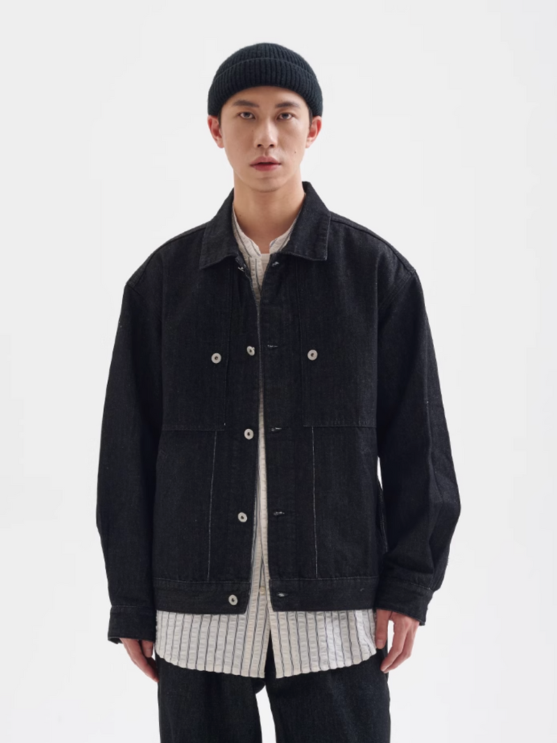 【12oz】short denim jacket   N4340