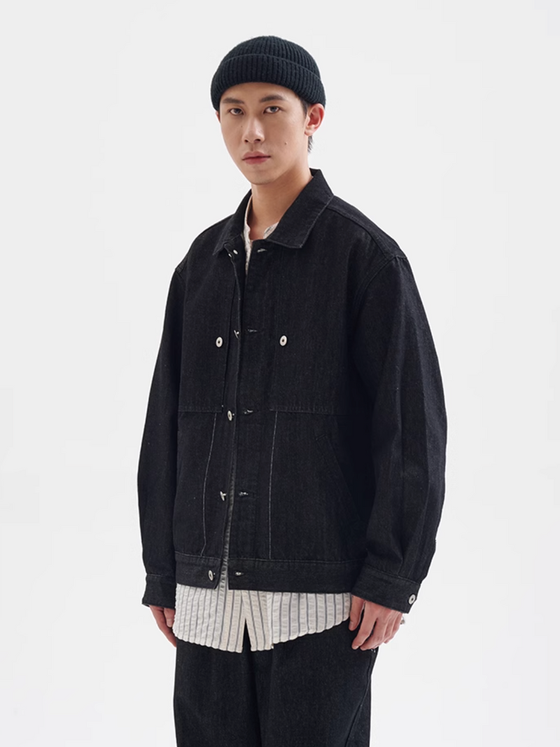 【12oz】short denim jacket   N4340