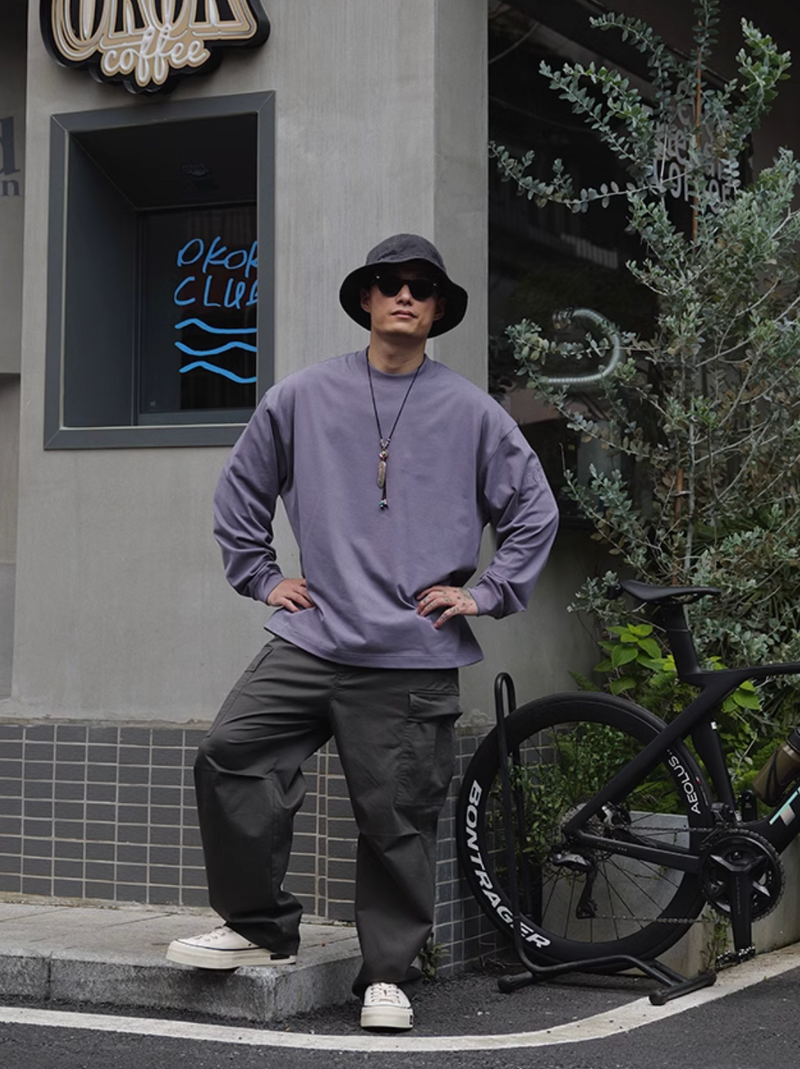 【305G】Long sleeve heavy base T-shirt / 超長綿ロンT  N4407