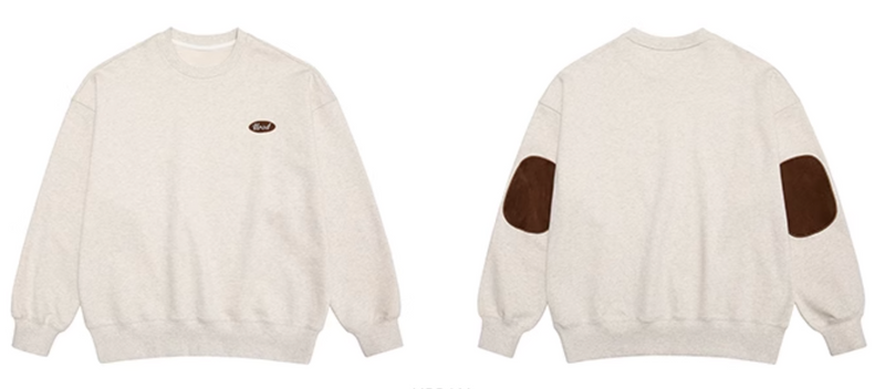 retro elbow patch sweatshirt  / エルボーパット付きスウェット N4424