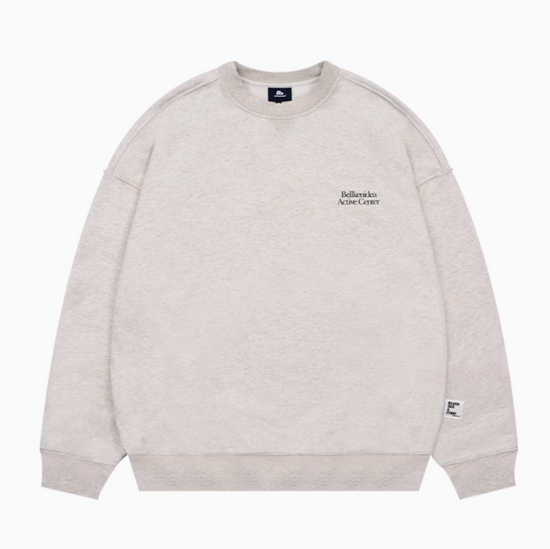 【445G】round neck sweatshirt   N4366