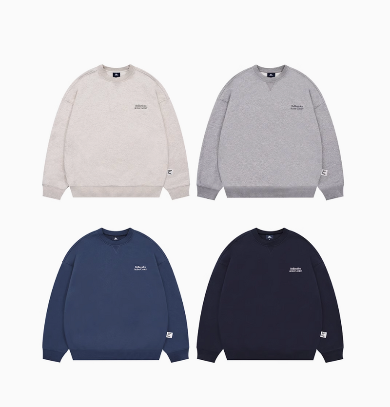 【445G】round neck sweatshirt   N4366