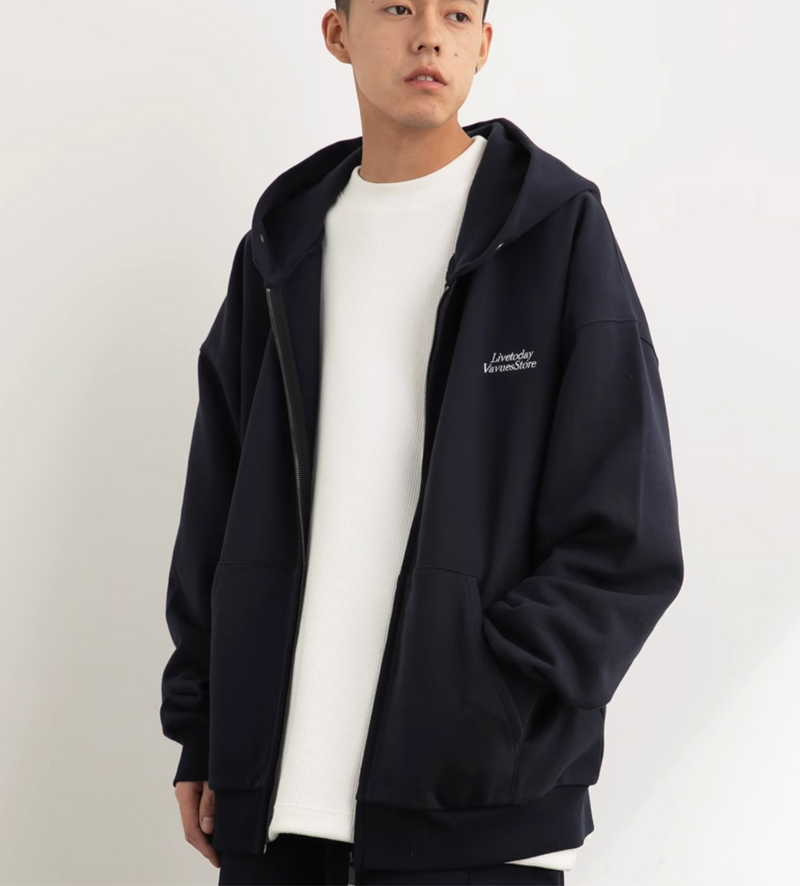 oversized zip hoodie   N4446