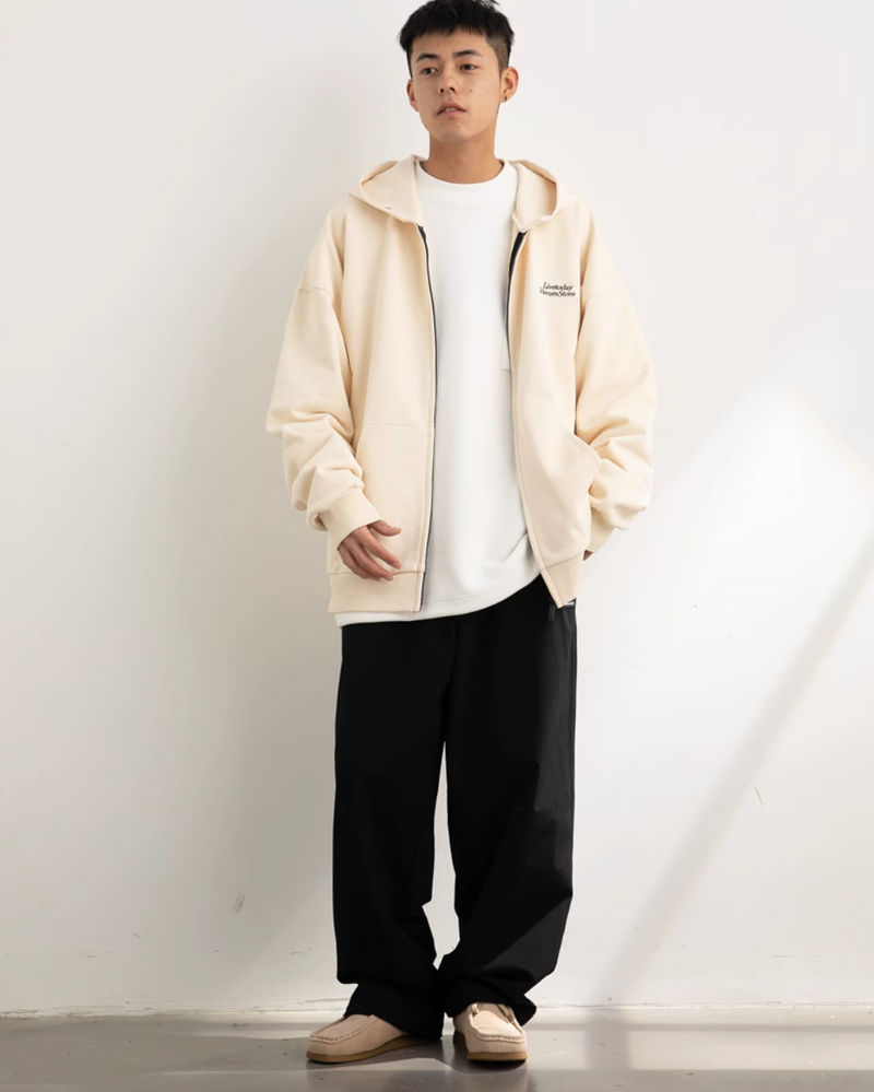 oversized zip hoodie   N4446