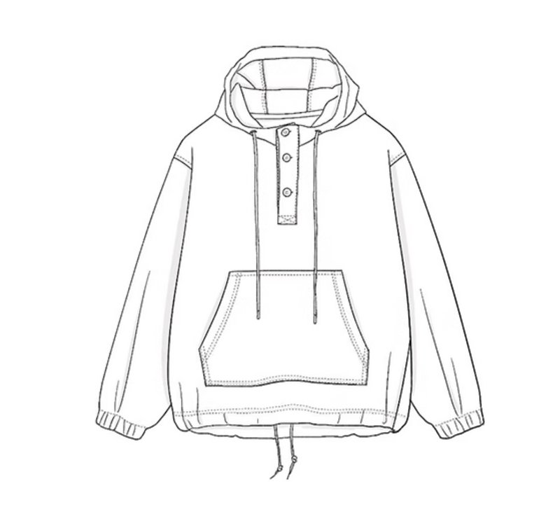 corduroy hoodie / ドローコード付きコーデュロイフーディ  N4402