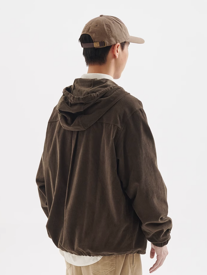 corduroy hoodie / ドローコード付きコーデュロイフーディ  N4402