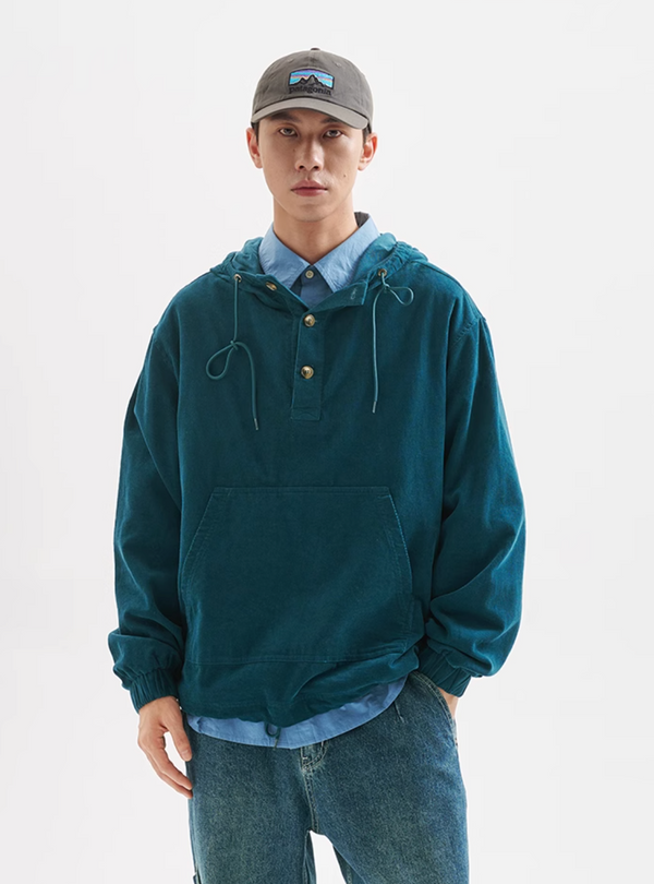 corduroy hoodie / ドローコード付きコーデュロイフーディ  N4402