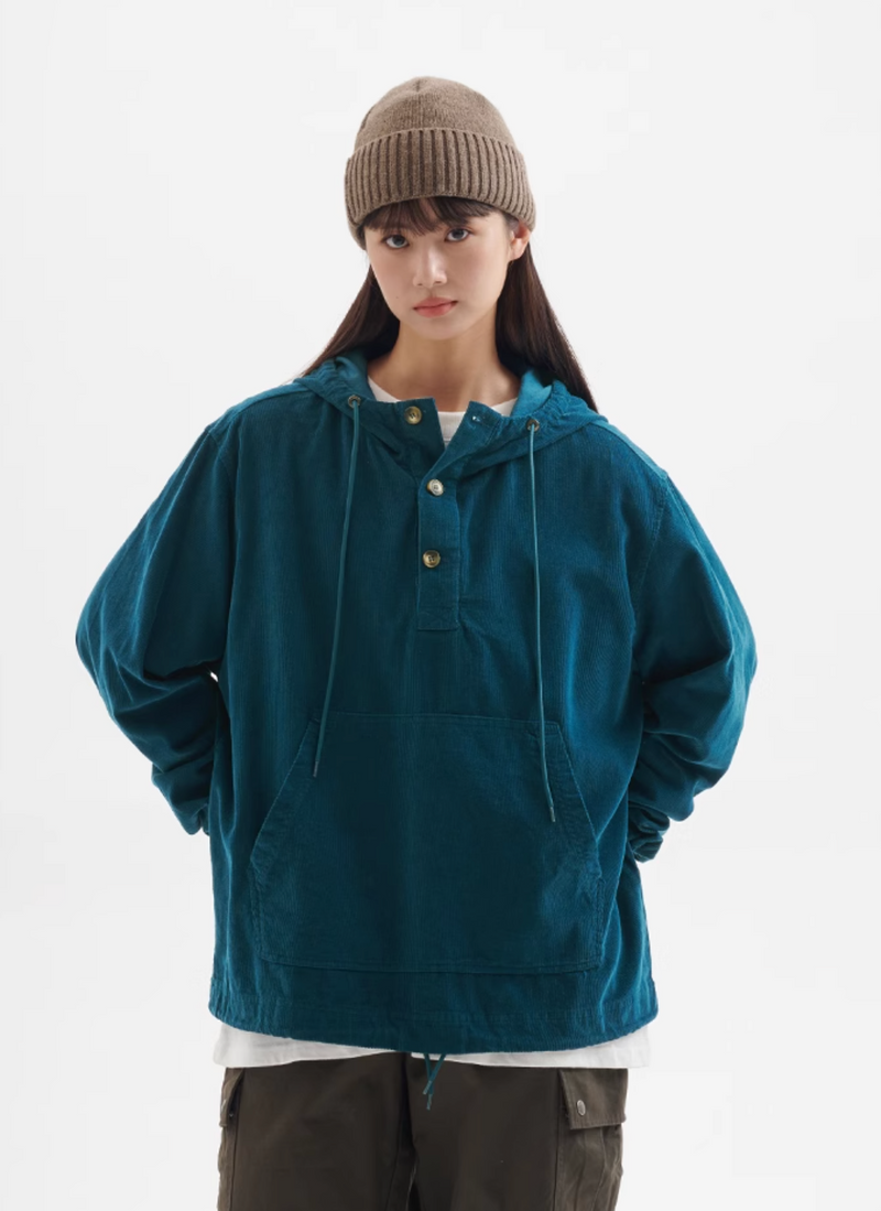 corduroy hoodie / ドローコード付きコーデュロイフーディ  N4402