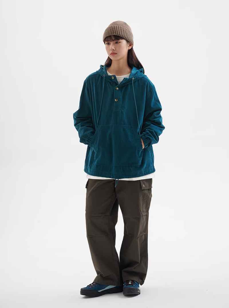 corduroy hoodie / ドローコード付きコーデュロイフーディ  N4402