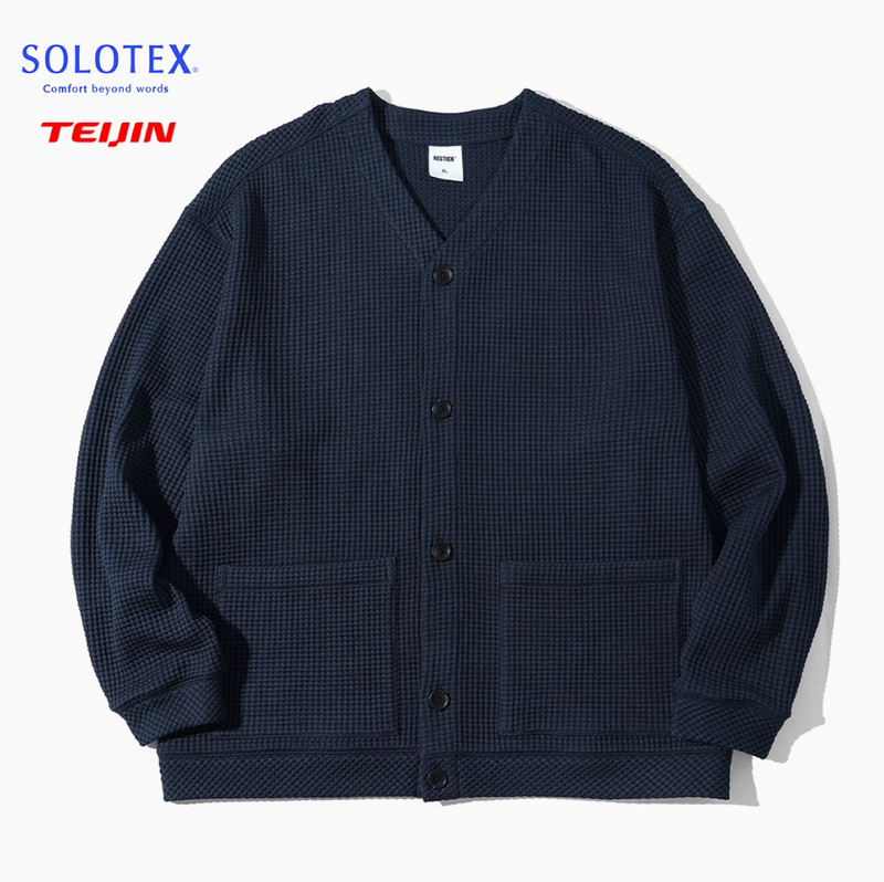 waffle cardigan / Solotex waffle knit cardigan N4484