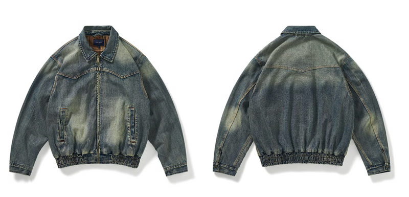 WASHED RETRO DENIM JACKET   N4520