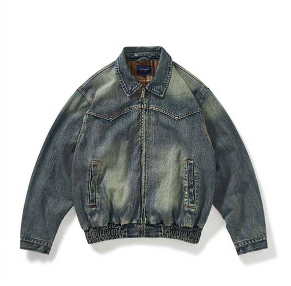 WASHED RETRO DENIM JACKET   N4520