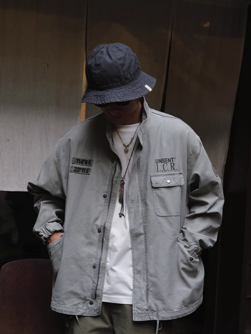 washed military jacket / M65改良版ショートバージョン  N4544