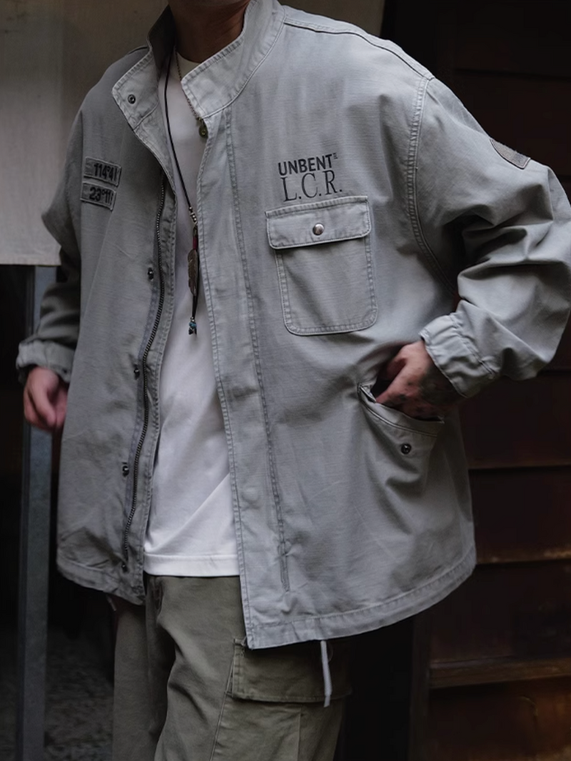 washed military jacket / M65改良版ショートバージョン  N4544