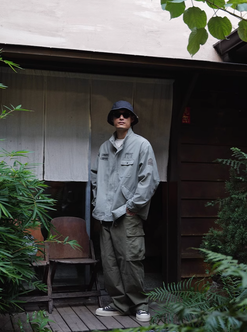 washed military jacket / M65改良版ショートバージョン  N4544