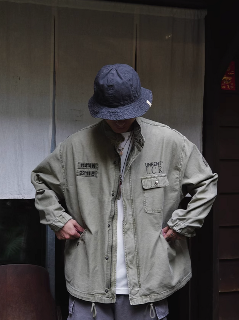 washed military jacket / M65改良版ショートバージョン  N4544