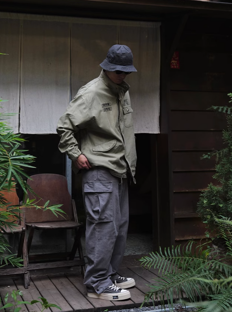 washed military jacket / M65改良版ショートバージョン  N4544