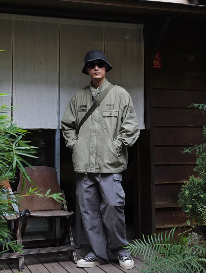 washed military jacket / M65改良版ショートバージョン  N4544