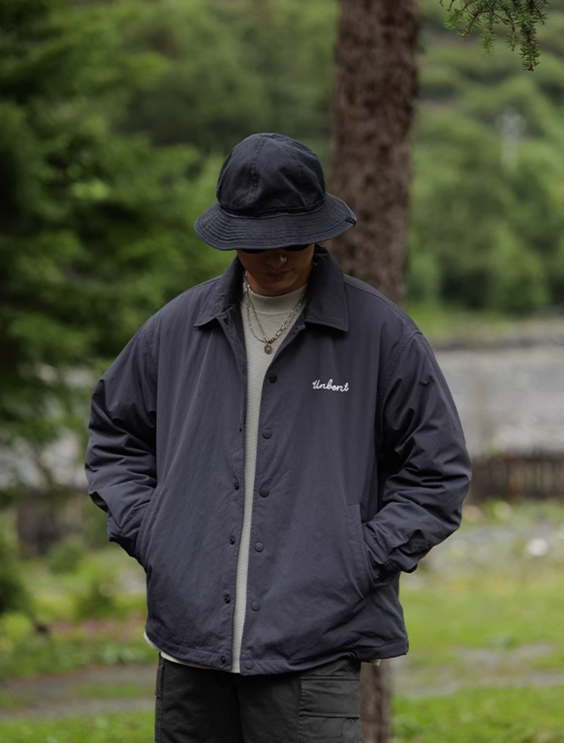 thinsulate coach jacket / (windproof and breathable) embroidered coach jacket N4542