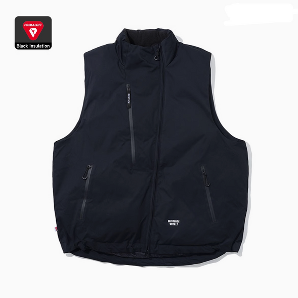 【防水防風機能性】waterproof light zip vest / プリマロフト機能性防風ダウンベスト  N4593