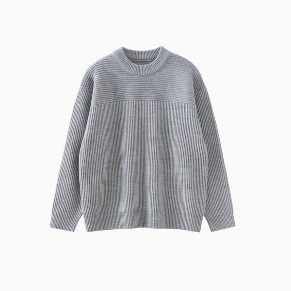 【ウールブレンド】wool knit sweater   N4607