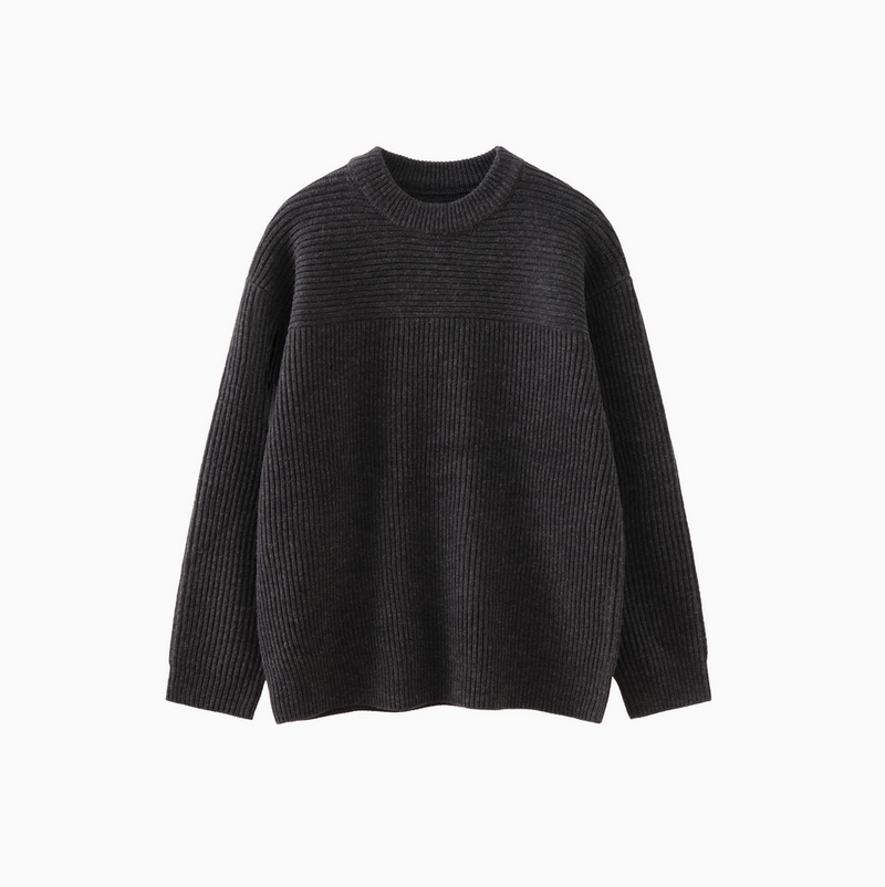 【ウールブレンド】wool knit sweater   N4607