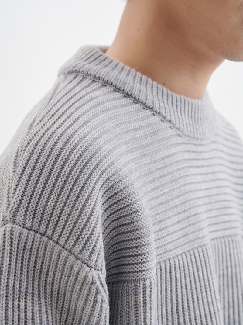 【ウールブレンド】wool knit sweater   N4607