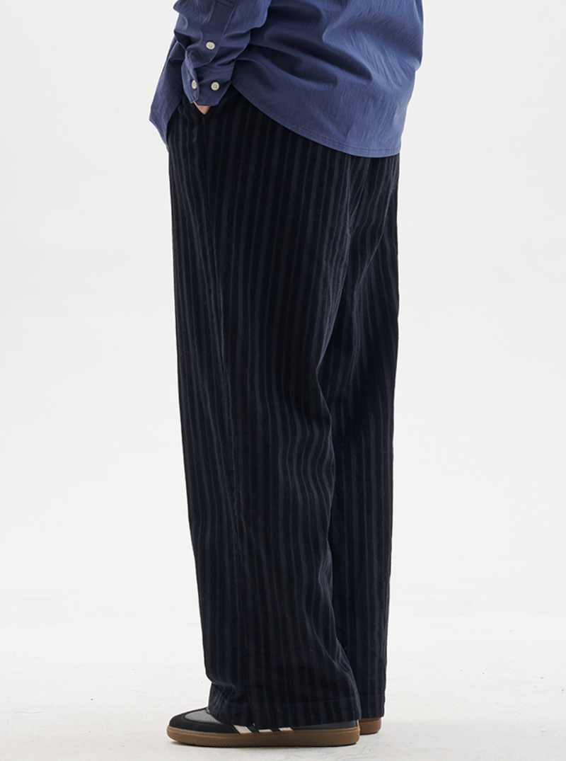 【コーデュロイ】striped corduroy trousers   N4614