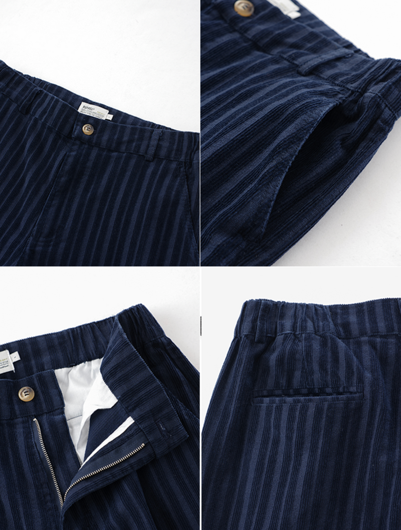 【コーデュロイ】striped corduroy trousers   N4614