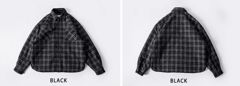 【中綿入り】checked quilted shirt jacket /  N4636