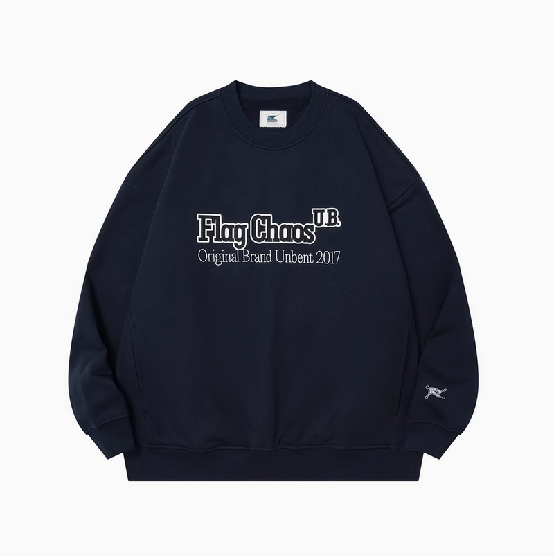 【440G】side pocket sweatshirt / ロゴ刺繍フリーススウェット  N4647