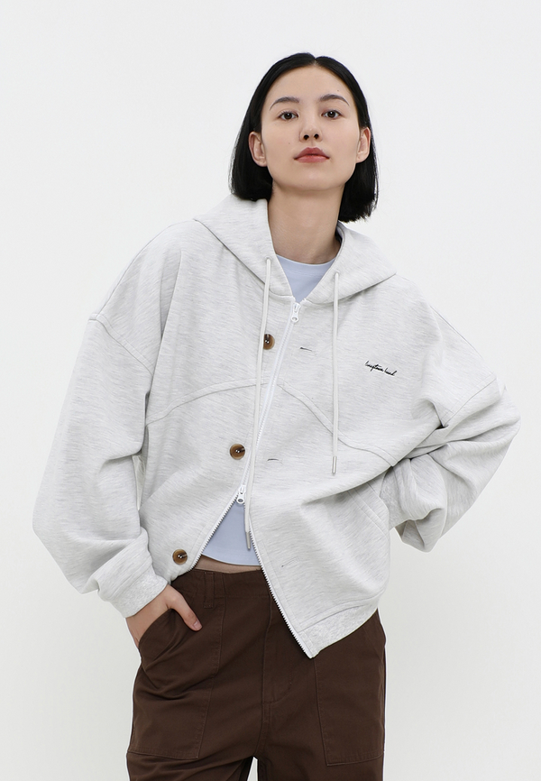 heavy weight zip hoodie   N4651