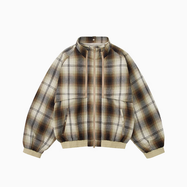 【2点セット】2way zip check blouson   N4654