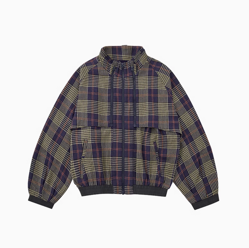 【2点セット】2way zip check blouson   N4654