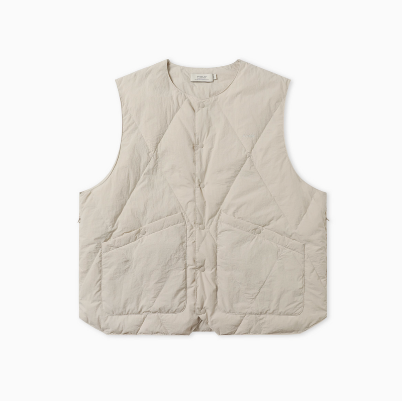 quilted down vest   N4704