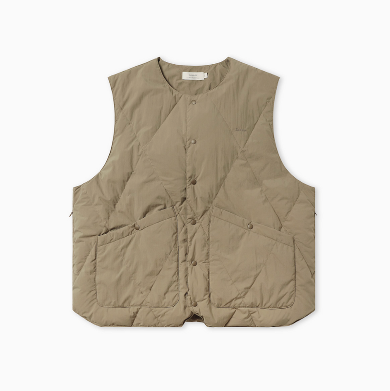 quilted down vest   N4704