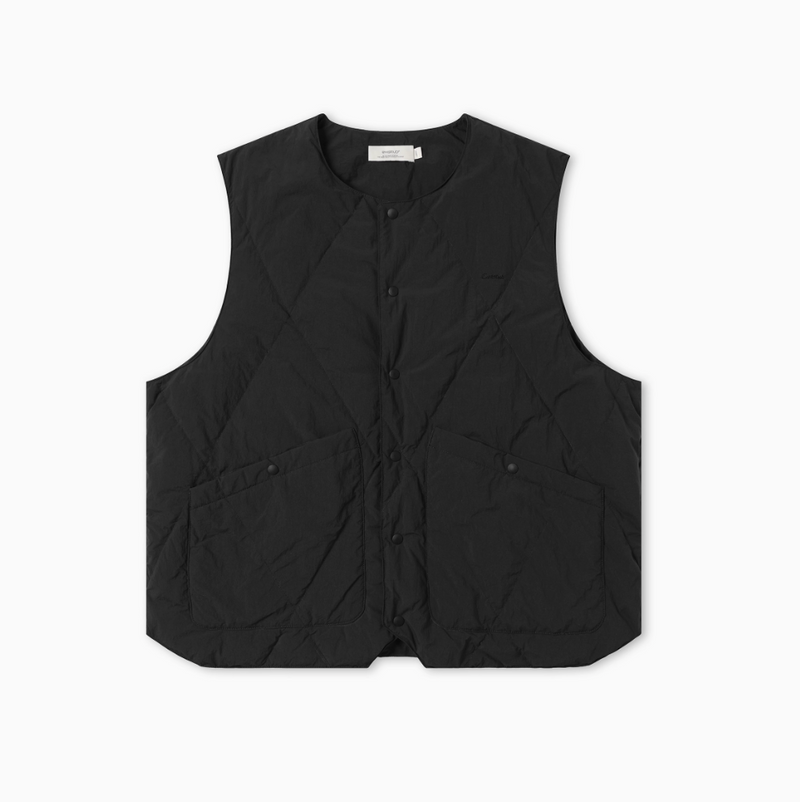 quilted down vest   N4704