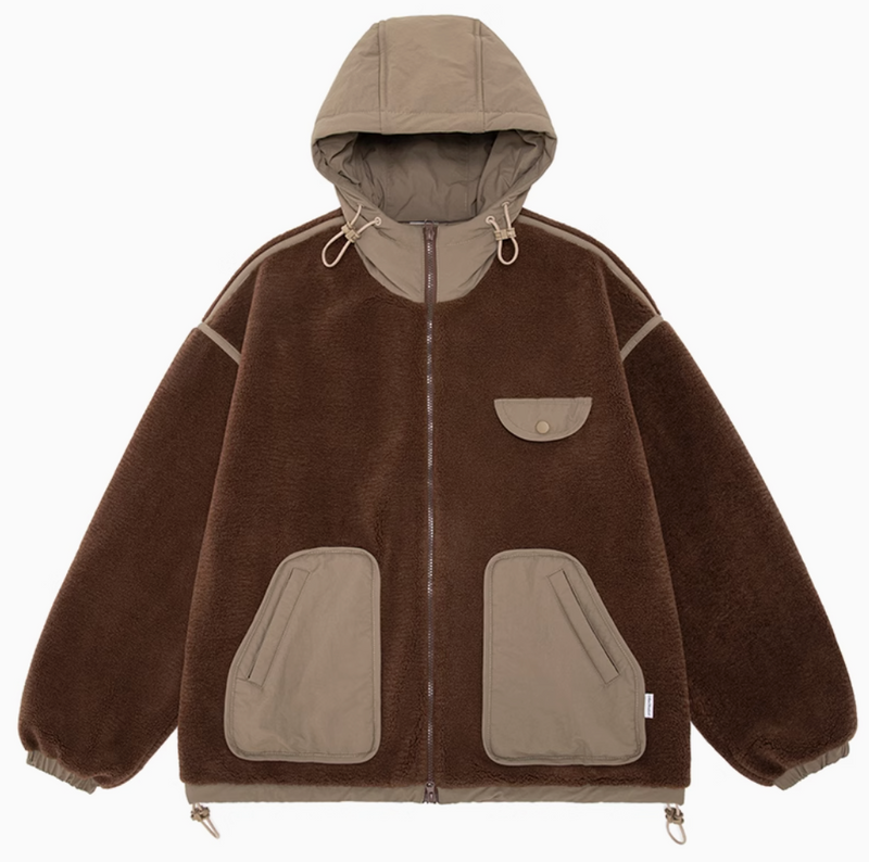 wool hood boa jacket / フード付きボアジャケット  N4708