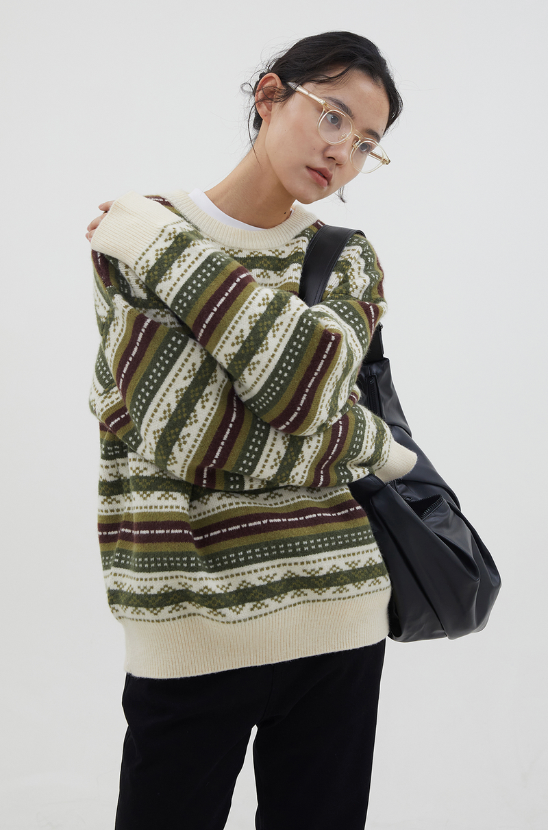 nordic border sweater   N4682