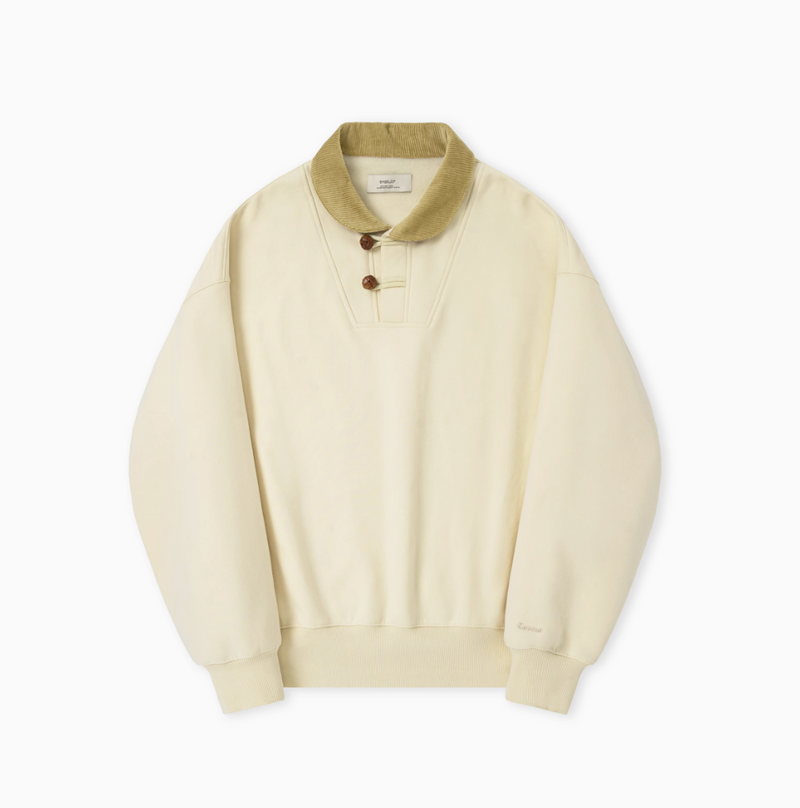 【450G】corduroy collar sweatshirt   N4696