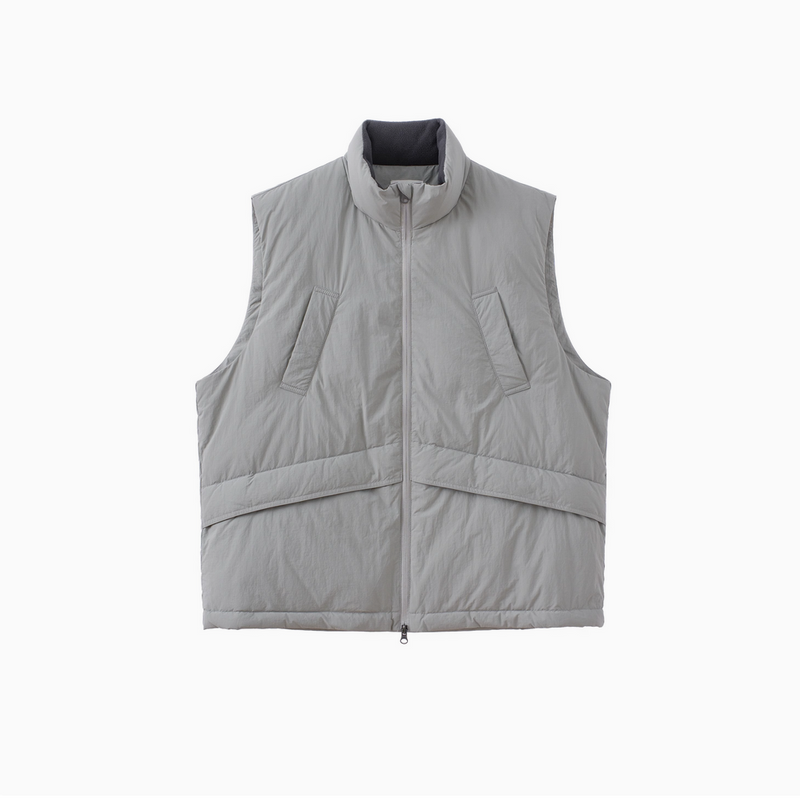 【撥水機能性650FP＋】white duck down vest   N4720