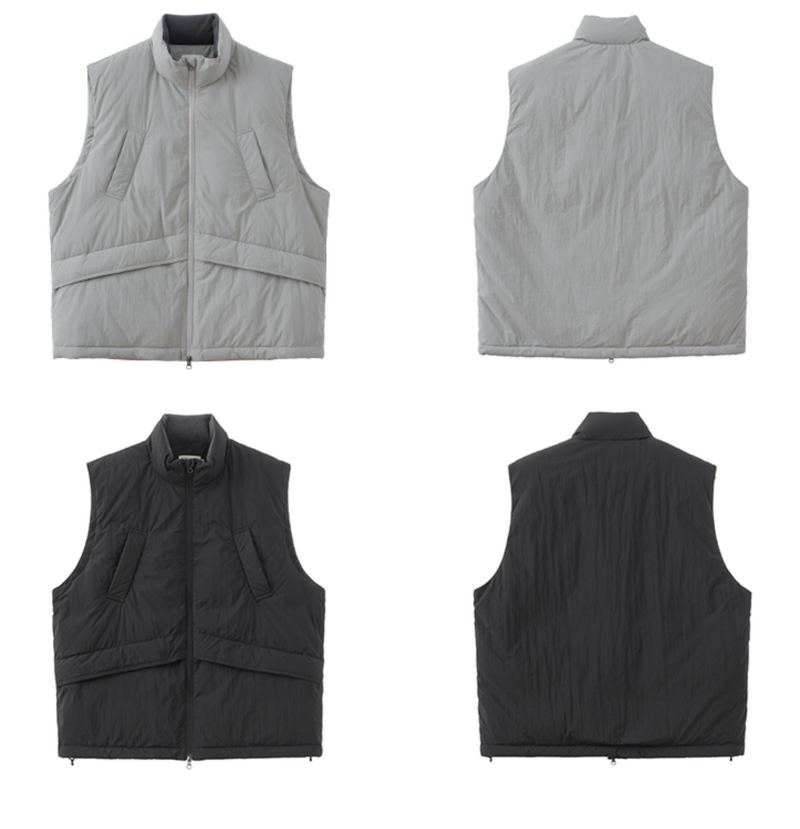 【撥水機能性650FP＋】white duck down vest   N4720