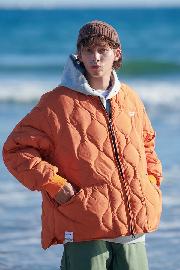 【650＋FP】orange down jumper   N4735